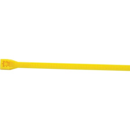Allstar Performance Cable Tie, 7-1/4 in L, Yellow, Nylon, 100 PK ALL14136